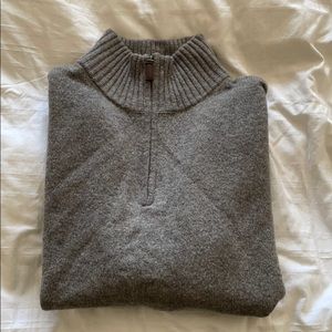 Jcrew Lambswool 3/4 Zip Sweater